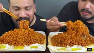 NUCLEAR FIRE NOODLES EATING CHALLENGE ??