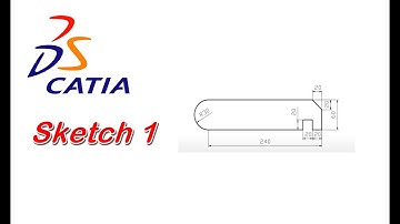 Bài tự luyện sketch số 1 trên Catia V5 | Tự học Catia mới nhất
