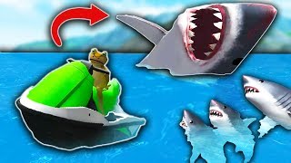 I FOUND A SECRET MEGALODON?! (Amazing Frog) screenshot 4