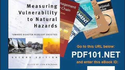 Measuring Vulnerability to Natural Hazards Towards Disaster Resilient Societies