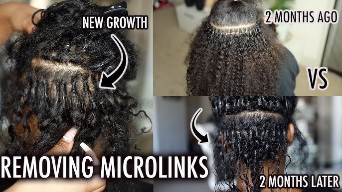 Microlink Extensions on 4C Natural Hair