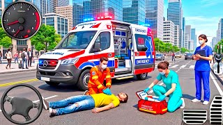 New Ambulance City Rescue Simulator - 911 US Emergency Ambulance Driving 3D 2025 - Android Gameplay screenshot 4