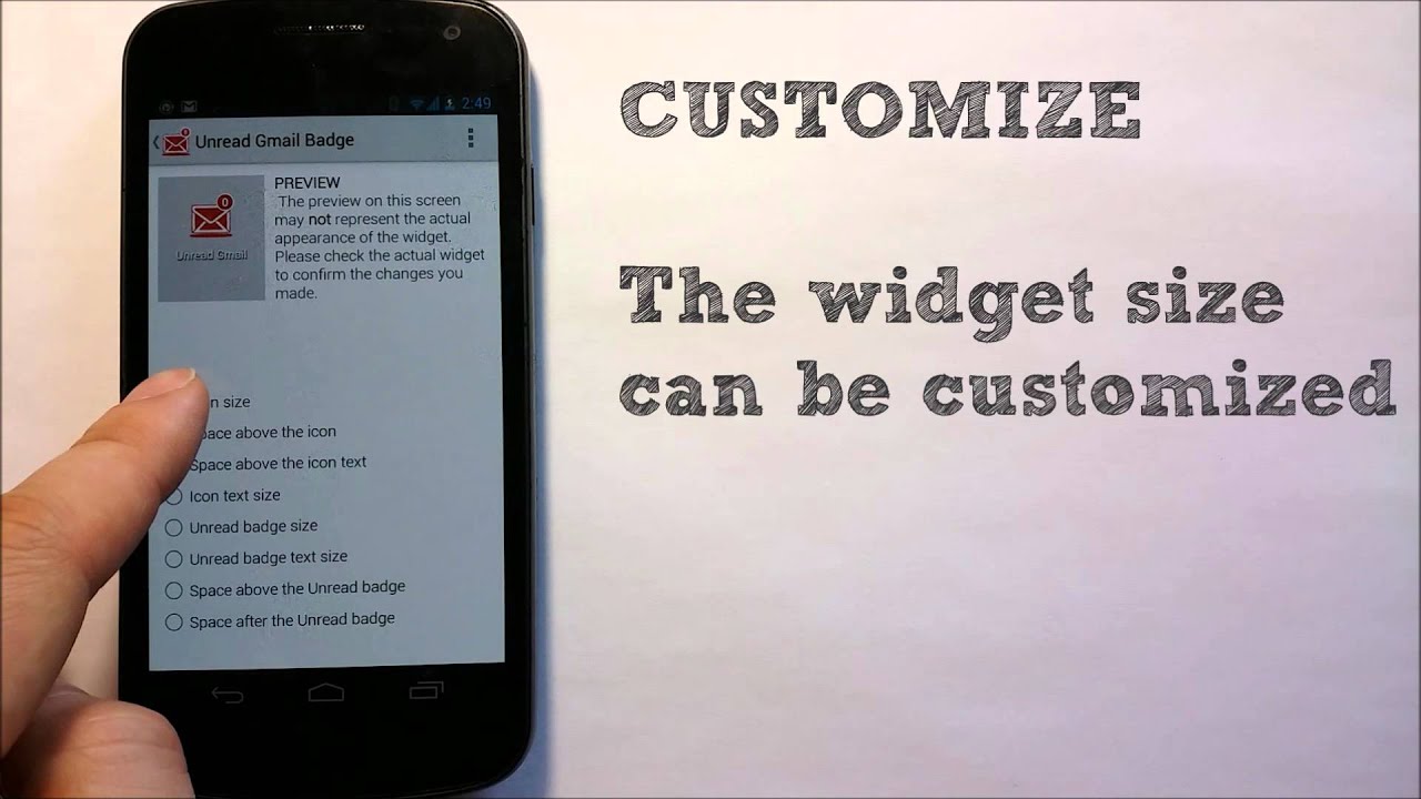 Android Gmail Unread Badge