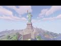 I Built the Satue of Liberty in Minecraft Survival