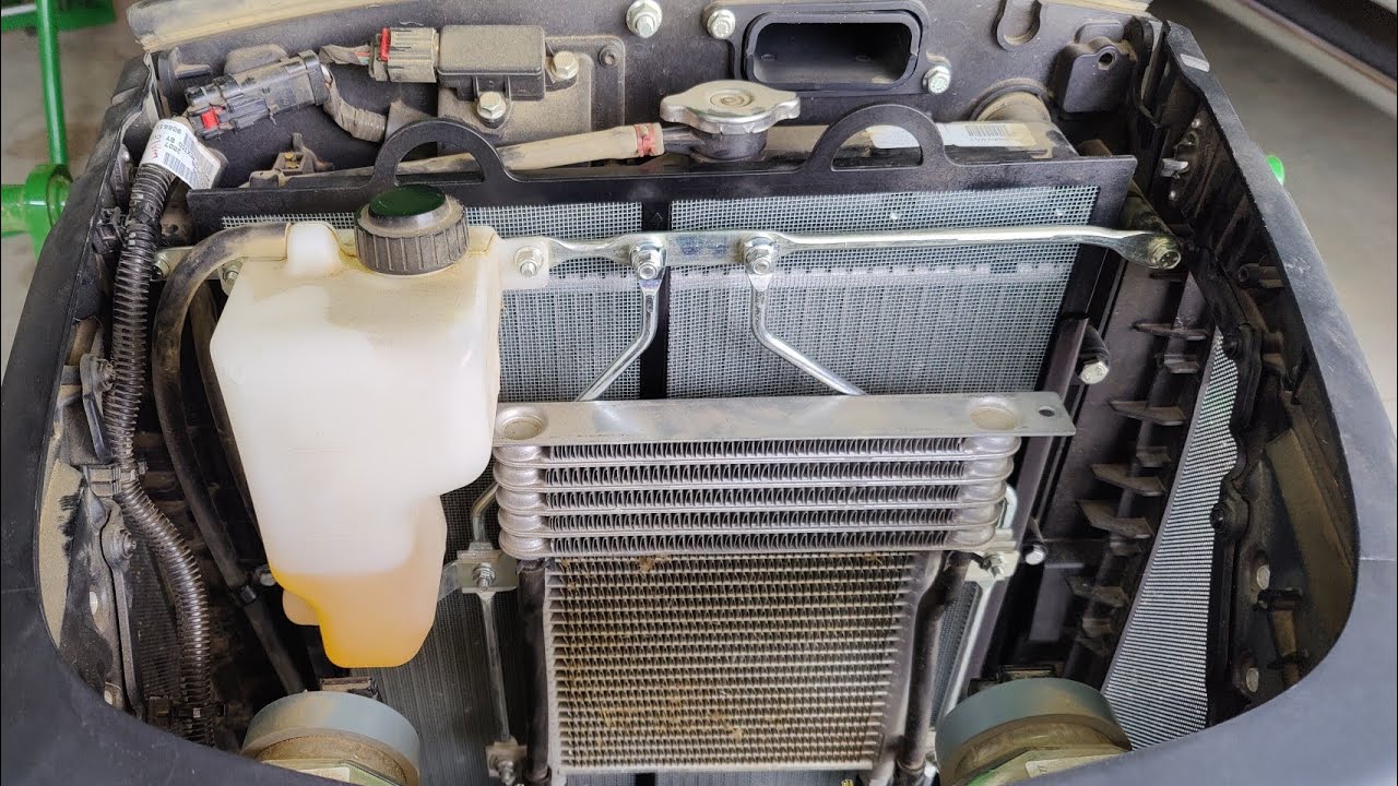Radiator Screen on a 2038r - YouTube