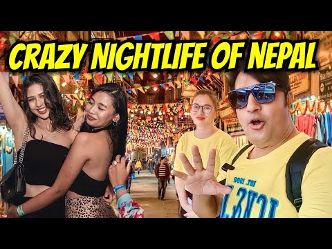 Crazy Nightlife of Nepal | Kathmandu Nightlife | Clubs,Cafe,Disco | Thamel Nightlife | Nepali Girls