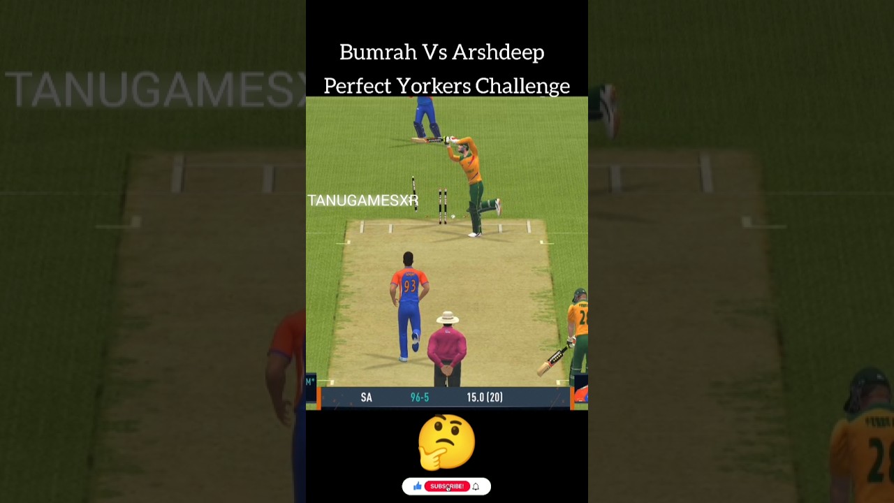 🔥 Bumrah vs Arshdeep – Perfect Yorker Challenge!🤔 Real Cricket ™ 