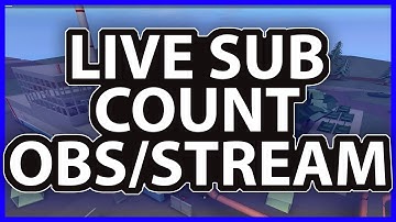 PUT LIVE SUB COUNT IN STREAM/OBS! (EASIEST WAY)