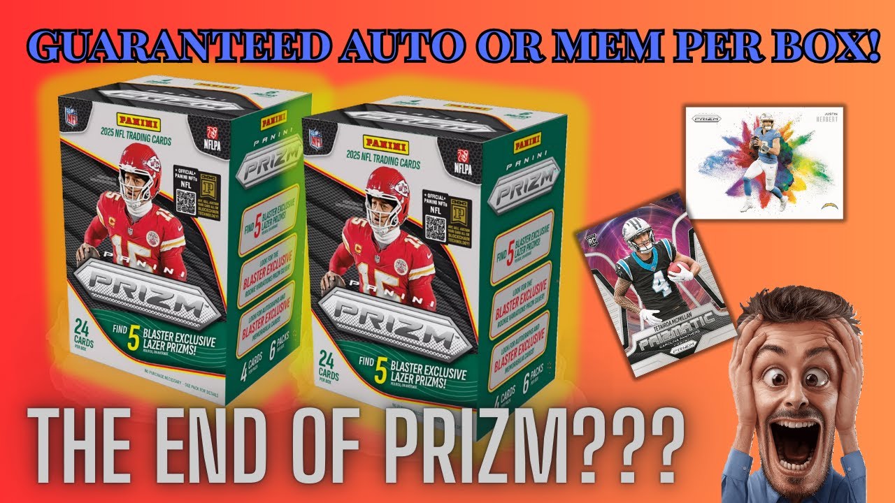SILVER AUTO AND MEM! IS THIS THE END?? 2025 PRIZM FOOTBALL, THE LAST PRIZM!