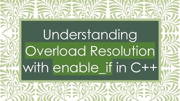 Understanding Overload Resolution with enable_if in C+ +