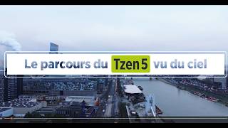 Le parcours du Tzen 5 vu du ciel @idfmobilites