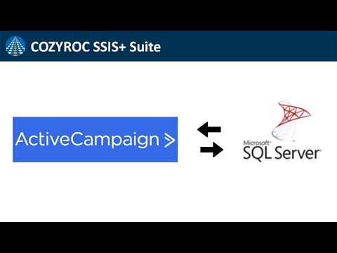 Connect ActiveCampaign to SQL Server with COZYROC REST framework | Connection, Source, Destination.