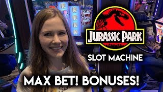 Jurassic Park Slot Machine! MAX BET BONUSES!! screenshot 5