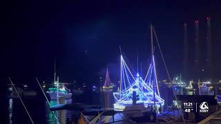 Lighted Boat Parade Presented By The Rotary Club Of Morro Bay Draws Hundreds To The Embarcadero