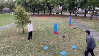 Triangular drone formation control