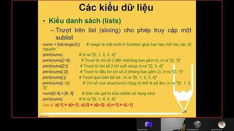 Học nhanh Python căn bản cho sinh viên # Bài 3_ Kiểu danh sách (List)
