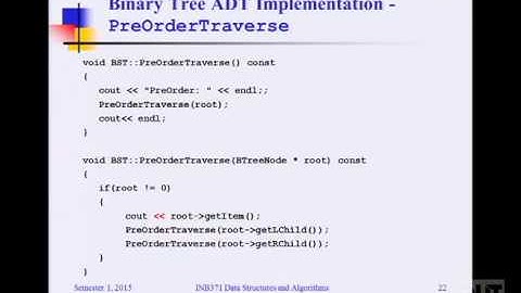 INB371 Lecture 7 Binary SEarch Tree, Tree and Map