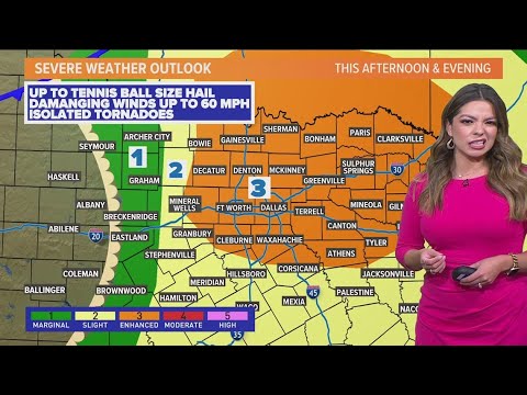DFW weather: Possible severe storms move in on Thursday - YouTube