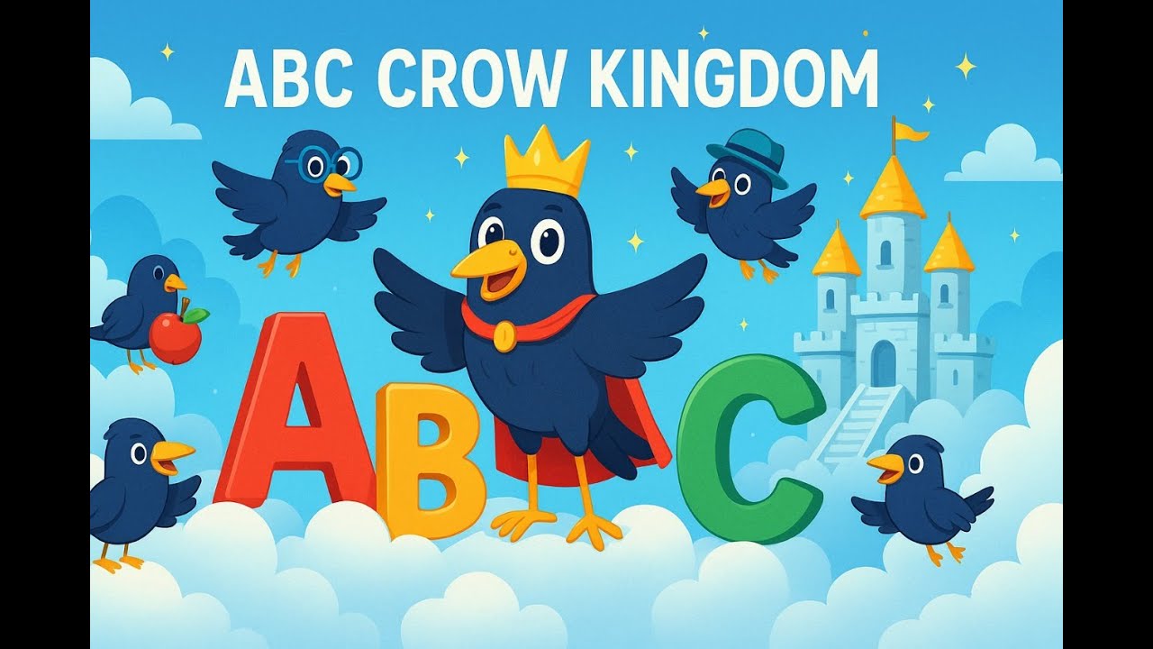 🐦 ABC Crow Kingdom | Explore the Land of Crows and Learn the Alphabet! 👑✨