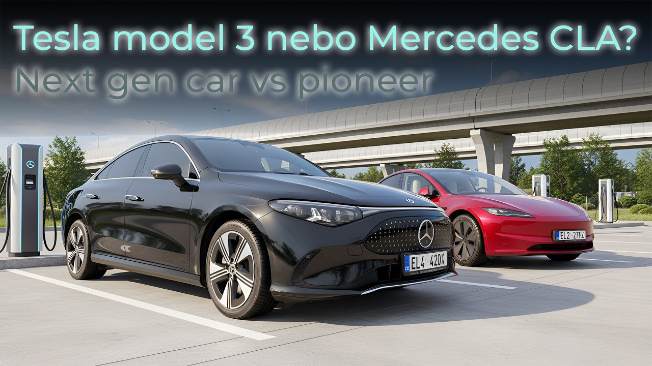 1. díl testu Mercedes CLA 250+ vs Tesla Model 3 LR - technika, prostor, interiér, přístup do vozů...