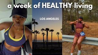 a WEEK of HEALTHY LIVING in los angeles ♡ workouts of the week, healthy meals, erewhon event in LA