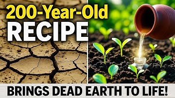 Forgotten 200 Year Old Recipe REVIVES Dead Soil Overnight   Ancient Garden Trick Big Fertilizer Hope