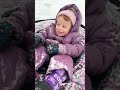 2 year old&#39;s first time snow tubing #shorts