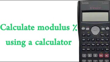 How to find the modulus using a calculator??