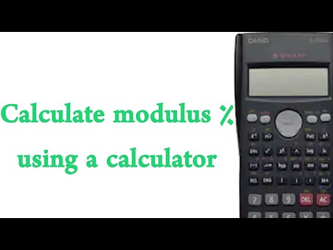 How to find the modulus using a calculator??