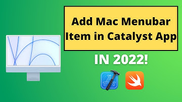 Add menubar item in Mac Catalyst App in 2022