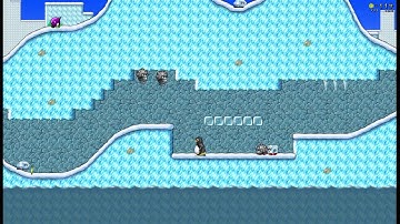 SuperTux 0.4.0 A Hilly Landscape reverse 6 times speed