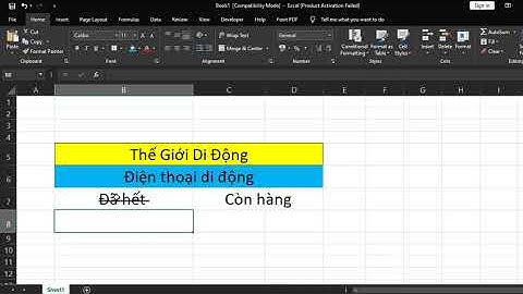 Cách gạch ngang chữ trong Excel đơn giản chỉ với 4 bước