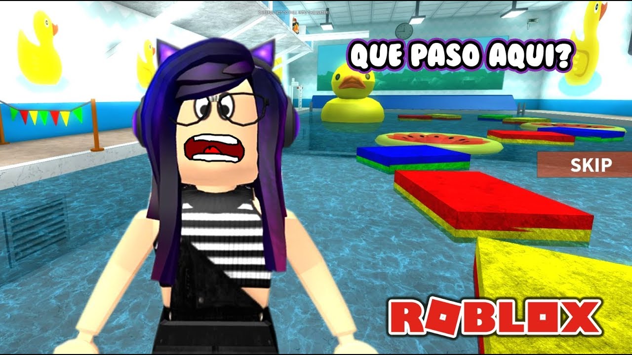 Atrapada En La Piscina Escape Swimming Pool Obby Kori Roblox Youtube - el suelo es lava en roblox the floor is lava en espanol kori