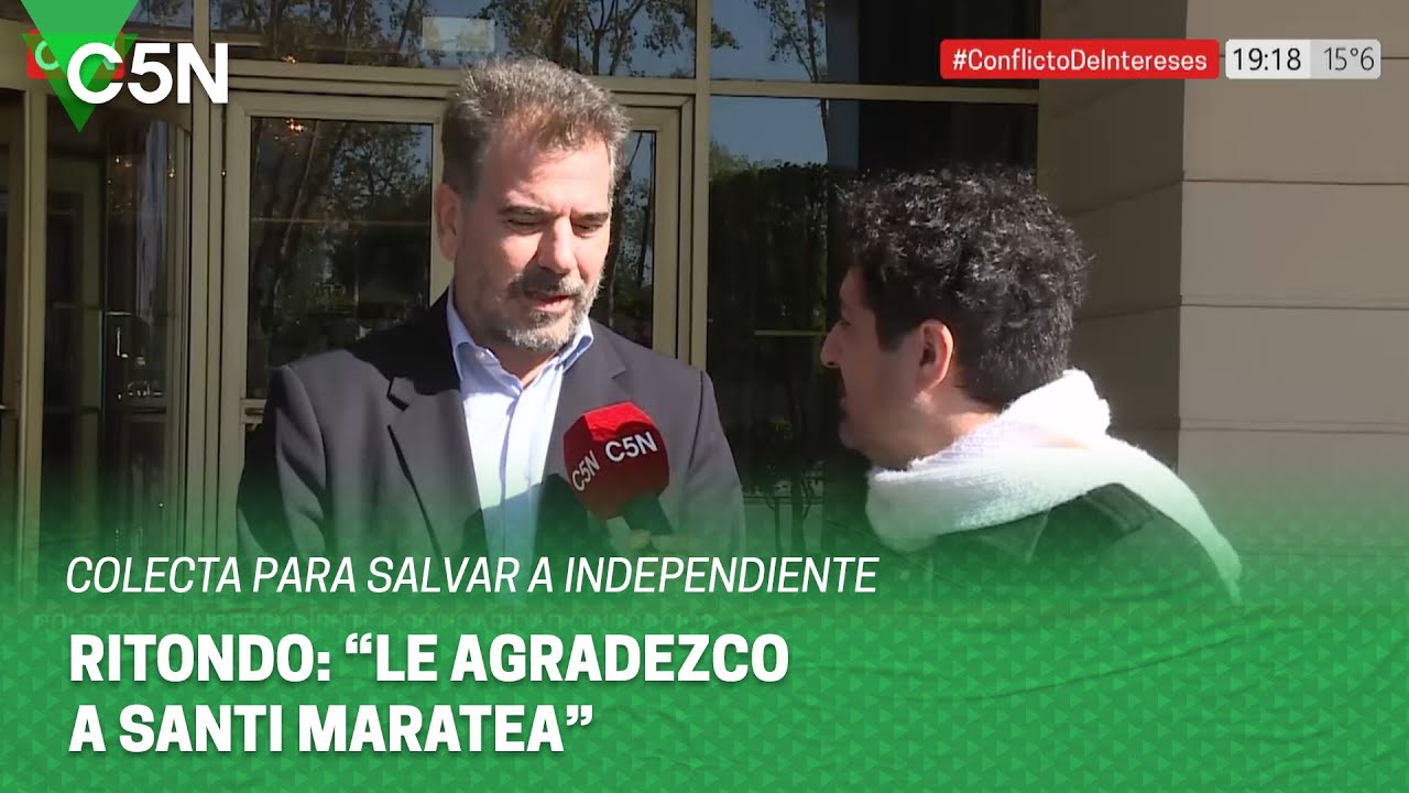 CRISTIAN RITONDO se refirió a la COLECTA para SALVAR a INDEPENDIENTE ...