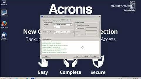 Acronis Access Advanced Installation step 2