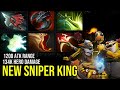 NEW SNIPER KING! 1200 Atk Range Techies Insane Mega Creep Comeback vs Broken Meta Clinkz! Dota 2