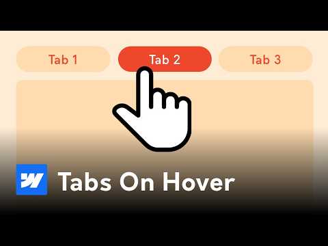 How to Make Cool Hover Tabs in Webflow Fast!