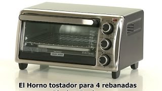 BLACK+DECKER™ TO1303SB Horno con tecnología Even Toast - YouTube