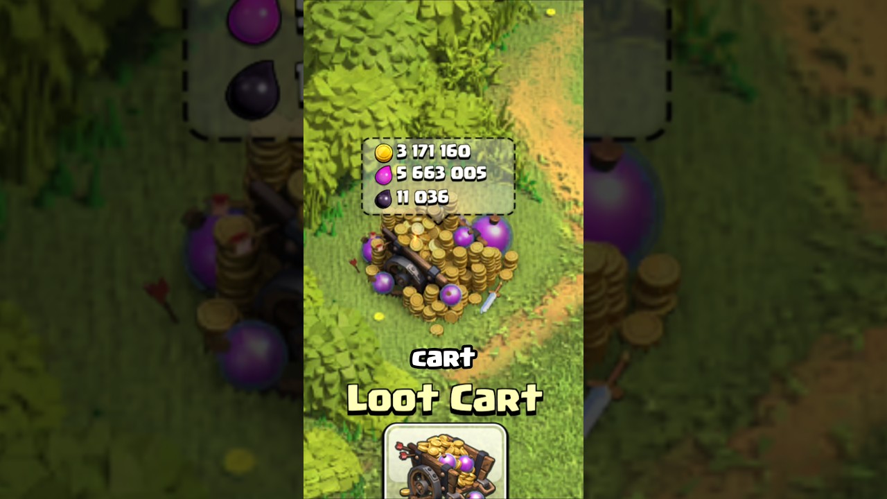 Совет по игре Clash of Clans: как работает тележка с добычей!