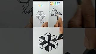 How to draw 3D art #viral #shorts #art #artist #3d #fyp  #trending #shortvideo #viralvideo
