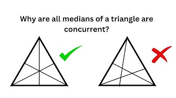 Why are all the medians of a triangle are concurrent?