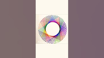 Easy Geometric Pattern 🌈 #shorts #shortvideos #art #drawing #easy #geometric #3dillusiondrawing