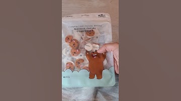 Compressed Facial Masks #shorts #youtubeshorts #facemask