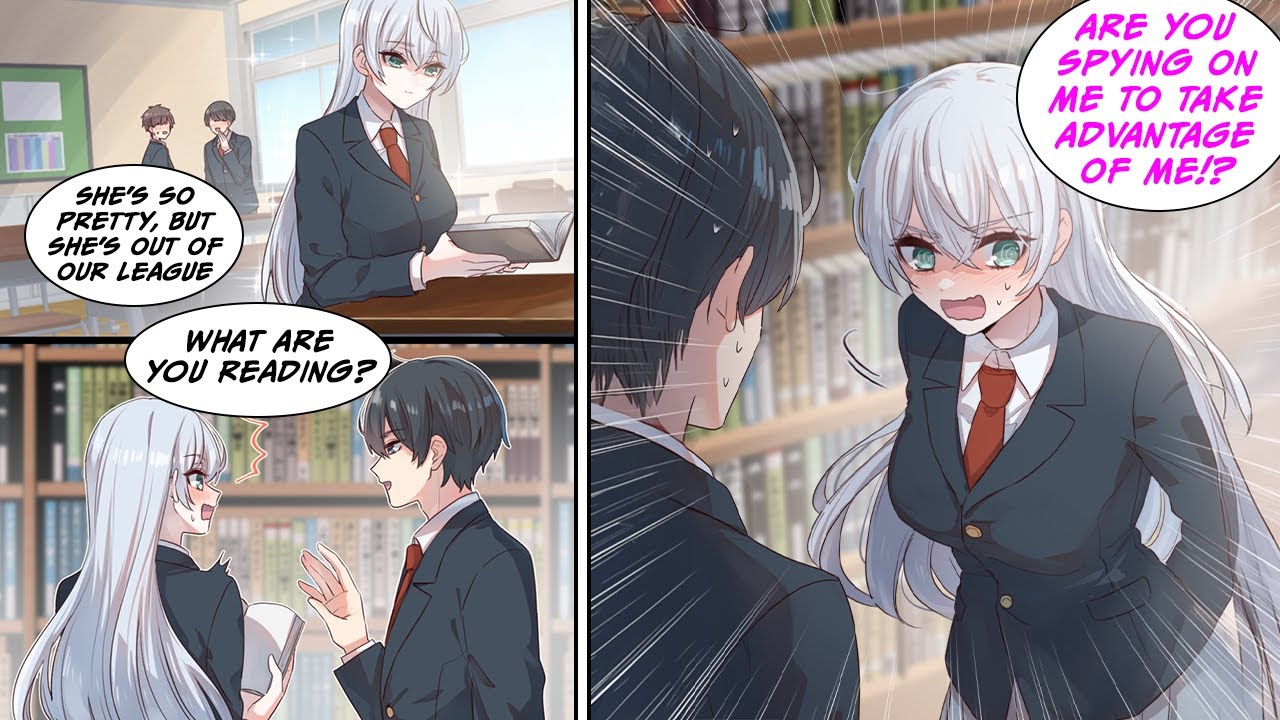 [Manga Dub] I ran into the cold girl at a book store.. she was reading a book on how to make friends