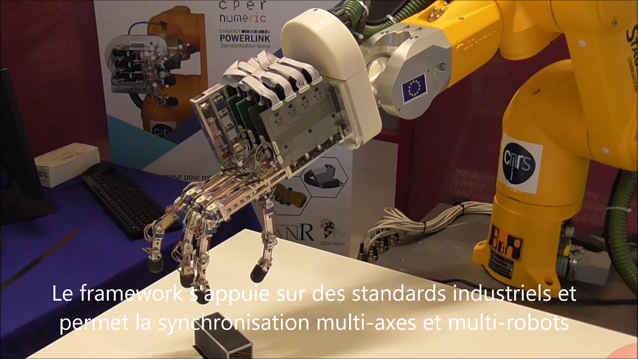 La nouvelle main robotique RoBioSS sur le salon "GLOBAL INDUSTRIE 2018"