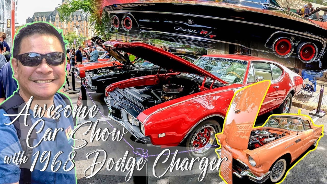 Awesome Car Show - with 1968 Dodge Charger 