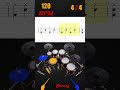 Coordination 2 – Hi-hat, Snare and Bass - 120 BPM (Exercise - 5)
