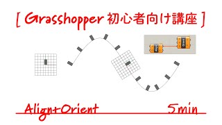 Celebrity 【Grasshopper初心者向け講座】AlignとOrientを5分で習得！ Wealth