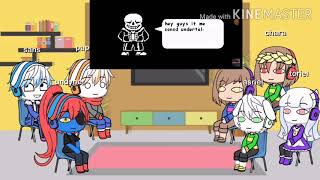 Undertale reacts to the sans battle but i wanna die gacha life (video link in the desc)