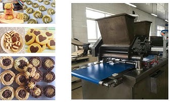 New design double color cookies depositor cookies making machine cookies forming filling machine